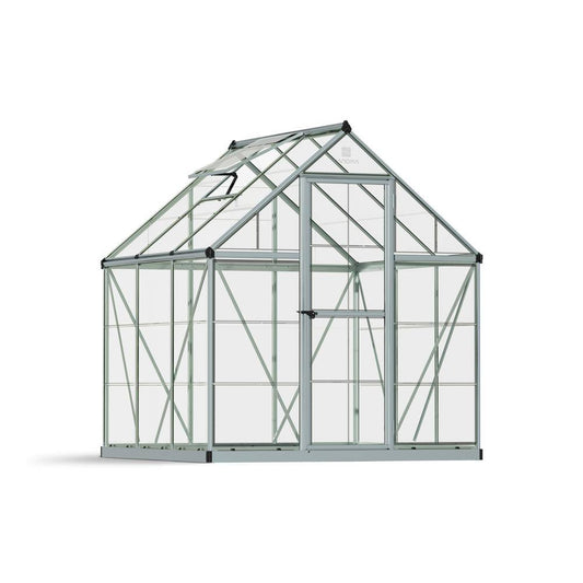 Harmony 6 Ft. X 6 Ft. Silver/Clear Polycarbonate DIY Greenhouse Kit